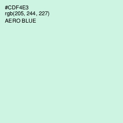 #CDF4E3 - Aero Blue Color Image