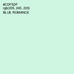 #CDF5DF - Blue Romance Color Image