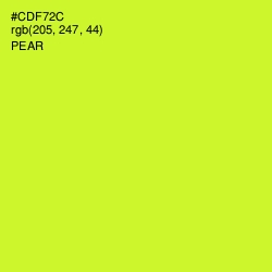 #CDF72C - Pear Color Image