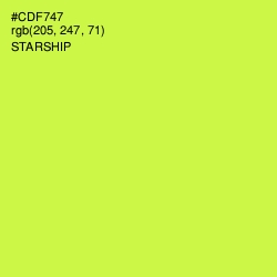 #CDF747 - Starship Color Image