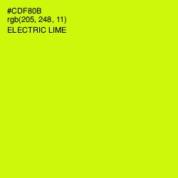 #CDF80B - Electric Lime Color Image