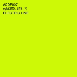 #CDF907 - Electric Lime Color Image