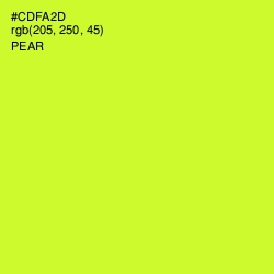 #CDFA2D - Pear Color Image