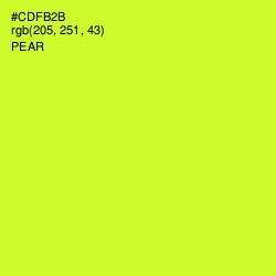 #CDFB2B - Pear Color Image