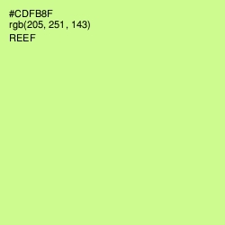 #CDFB8F - Reef Color Image