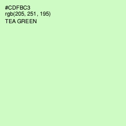 #CDFBC3 - Tea Green Color Image