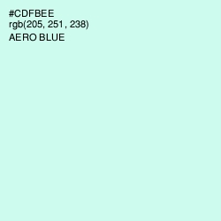 #CDFBEE - Aero Blue Color Image