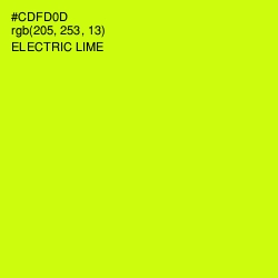 #CDFD0D - Electric Lime Color Image