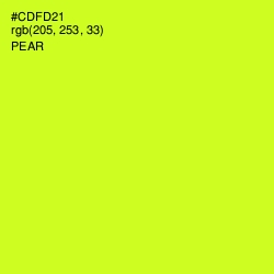 #CDFD21 - Pear Color Image