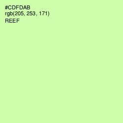 #CDFDAB - Reef Color Image