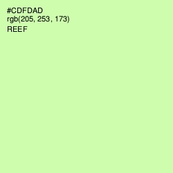 #CDFDAD - Reef Color Image