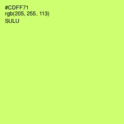 #CDFF71 - Sulu Color Image