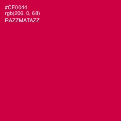 #CE0044 - Razzmatazz Color Image