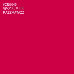 #CE0045 - Razzmatazz Color Image