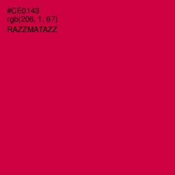 #CE0143 - Razzmatazz Color Image