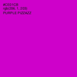 #CE01CB - Purple Pizzazz Color Image