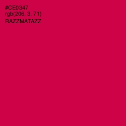 #CE0347 - Razzmatazz Color Image