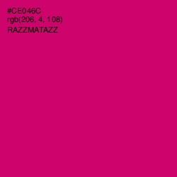 #CE046C - Razzmatazz Color Image