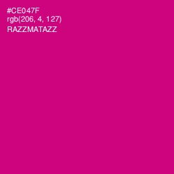 #CE047F - Razzmatazz Color Image