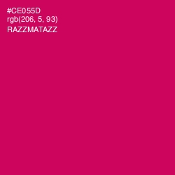 #CE055D - Razzmatazz Color Image