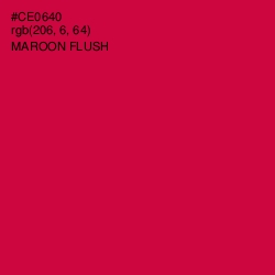 #CE0640 - Maroon Flush Color Image