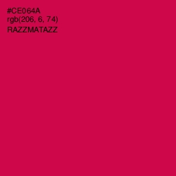 #CE064A - Razzmatazz Color Image