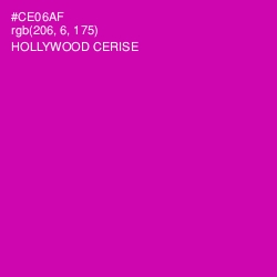 #CE06AF - Hollywood Cerise Color Image