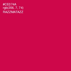 #CE074A - Razzmatazz Color Image