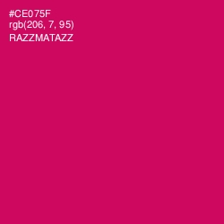 #CE075F - Razzmatazz Color Image