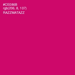 #CE086B - Razzmatazz Color Image