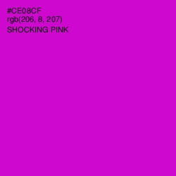 #CE08CF - Shocking Pink Color Image