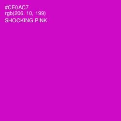 #CE0AC7 - Shocking Pink Color Image