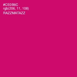#CE0B6C - Razzmatazz Color Image