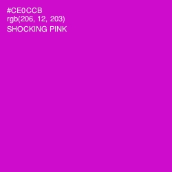 #CE0CCB - Shocking Pink Color Image