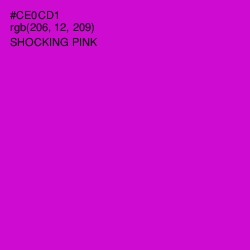 #CE0CD1 - Shocking Pink Color Image