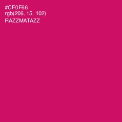 #CE0F66 - Razzmatazz Color Image