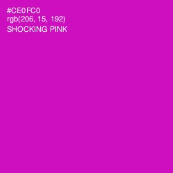 #CE0FC0 - Shocking Pink Color Image