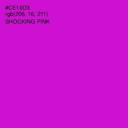 #CE10D3 - Shocking Pink Color Image