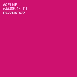 #CE116F - Razzmatazz Color Image