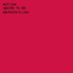 #CE1344 - Maroon Flush Color Image