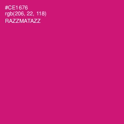 #CE1676 - Razzmatazz Color Image