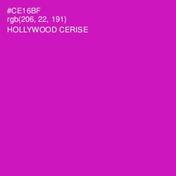 #CE16BF - Hollywood Cerise Color Image