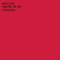 #CE1C3C - Cardinal Color Image