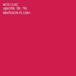 #CE1C4C - Maroon Flush Color Image