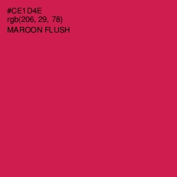 #CE1D4E - Maroon Flush Color Image