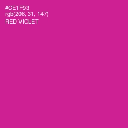 #CE1F93 - Red Violet Color Image