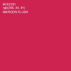 #CE2251 - Maroon Flush Color Image