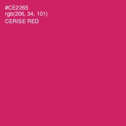 #CE2265 - Cerise Red Color Image