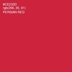 #CE233D - Persian Red Color Image