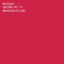#CE2347 - Maroon Flush Color Image